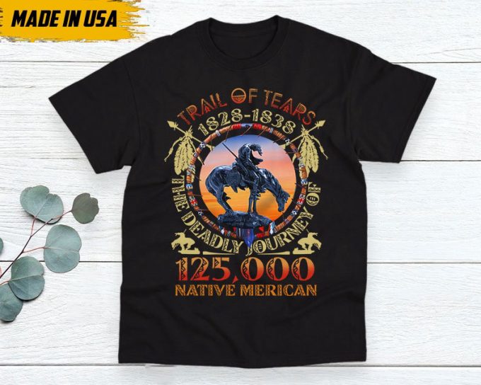 Native American Unisex T-Shirt, Native Americans Clothing, Native American Pride Indigenous Shirt, Trail Of Tears 1928-1938 Native American 5