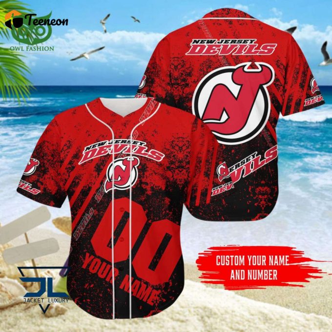 New Jersey Devils Baseball Jersey Gift For Men And Women 1