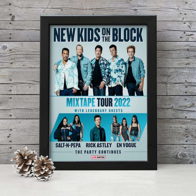 New Kid On The Block Poster For Home Decor Gift Vintage Poster For Home Decor Gift, Nkotb Mixtape Canvas Poster For Home Decor Gift 2