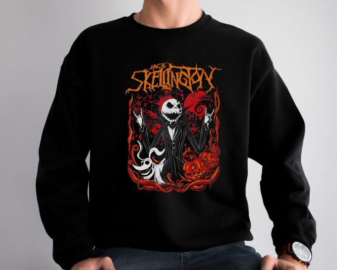 Spooky Nightmare Before Christmas Hoodie - Jack Skellington &Amp; Sally Halloween Sweatshirt 3