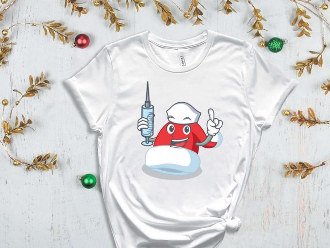 Nurse Santa T-Shirt, Funny Santa Shirt, Nurse Christmas Shirt, Xmas Nurse, Christmas Nurse, Christmas Gift For Doctor, Nurse Christmas Gift 5