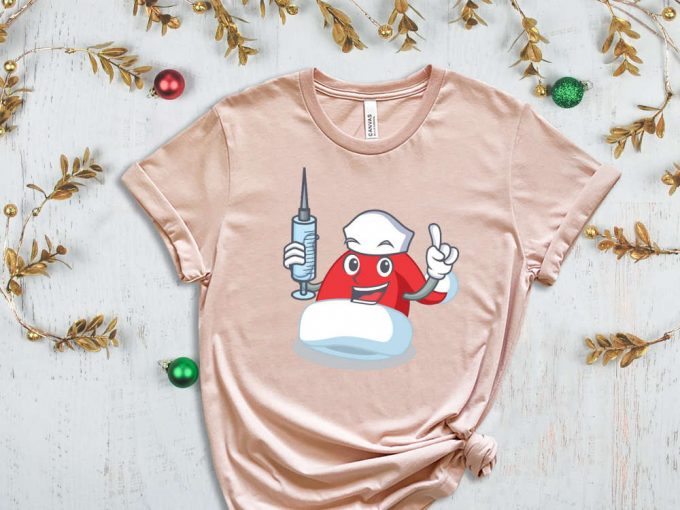 Nurse Santa T-Shirt, Funny Santa Shirt, Nurse Christmas Shirt, Xmas Nurse, Christmas Nurse, Christmas Gift For Doctor, Nurse Christmas Gift 6