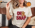 Oh Snap Gingerbread Shirt: Festive Xmas Cookie Gift with Sparkly Christmas Design!