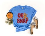 Oh Snap Gingerbread Shirt: Festive Xmas Cookie Gift with Sparkly Christmas Design!