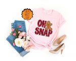 Oh Snap Gingerbread Shirt: Festive Xmas Cookie Gift with Sparkly Christmas Design!