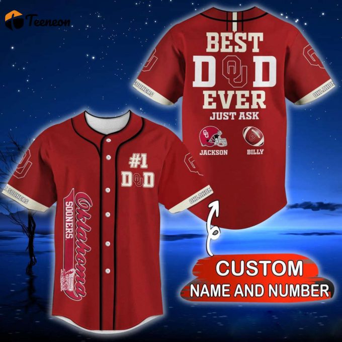 Oklahoma Sooners Baseball Jersey Gift For Men And Women 1