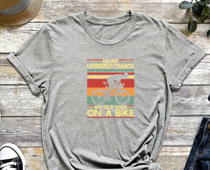 Old Biker Shirt, Cyclist Shirt, Bike Shirt, Cycling Dad Gift, Bike Lover, Bike Gift, Cyclist Gift, Dad Shirt, Grandpa Shirt, Father Shirt 4