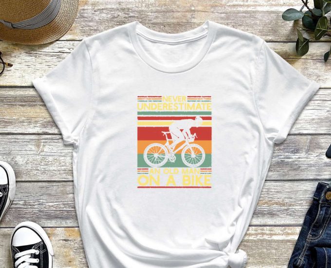 Old Biker Shirt, Cyclist Shirt, Bike Shirt, Cycling Dad Gift, Bike Lover, Bike Gift, Cyclist Gift, Dad Shirt, Grandpa Shirt, Father Shirt 5