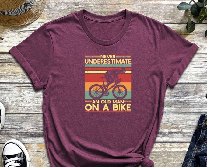 Old Biker Shirt, Cyclist Shirt, Bike Shirt, Cycling Dad Gift, Bike Lover, Bike Gift, Cyclist Gift, Dad Shirt, Grandpa Shirt, Father Shirt 6