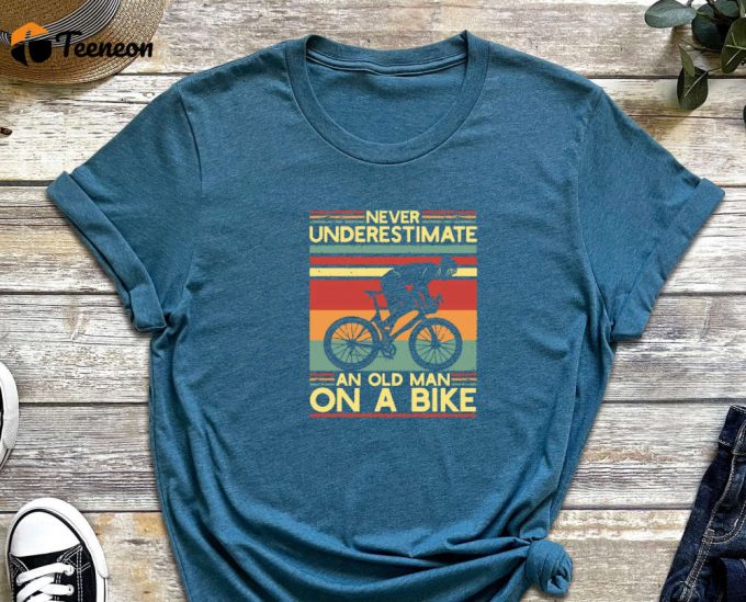 Old Biker Shirt, Cyclist Shirt, Bike Shirt, Cycling Dad Gift, Bike Lover, Bike Gift, Cyclist Gift, Dad Shirt, Grandpa Shirt, Father Shirt 1