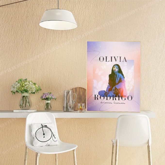 Olivia Rodrigo Poster For Home Decor Gift, Olivia Rodrigo Drivers License Poster For Home Decor Gift 2