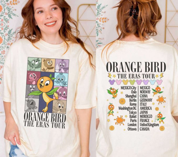 Orange Bird Epcot World Tour Shirt Eras Tour Tee Flowers &Amp; Garden Figment Dragon Disneyland 2