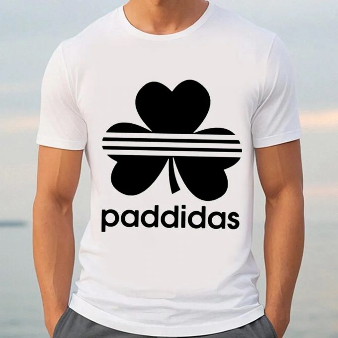 St Patrick’s Day T-Shirt: Paddidas Addidas Logo Style For Festive Celebrations 2