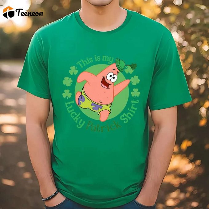 Patrick Star St Patrick’s Day Lucky T-Shirt: Bring Some Irish Charm! 1