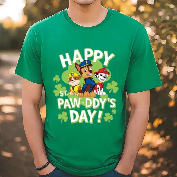 Paw Patrol St Patrick S Day T-Shirt: Celebrate With Happy Pups! 2