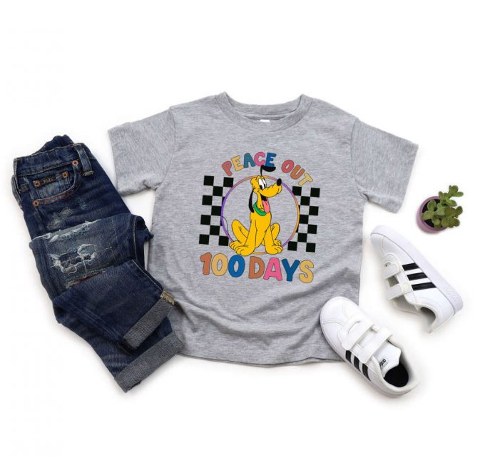 Peace Out 100 Days T-Shirt, Cartoon Characters Shirt, Disney Shirt, Mickey Mouse Shirt, Minnie Shirt, Teacher Shirt, Disney School Shirt 2