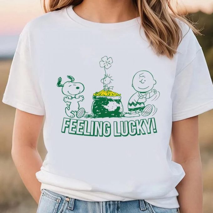 St Patrick S Day Snoopy T-Shirt - Peanuts Character Apparel 2