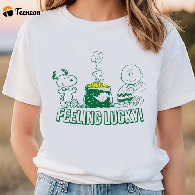 St Patrick S Day Snoopy T-Shirt - Peanuts Character Apparel 1