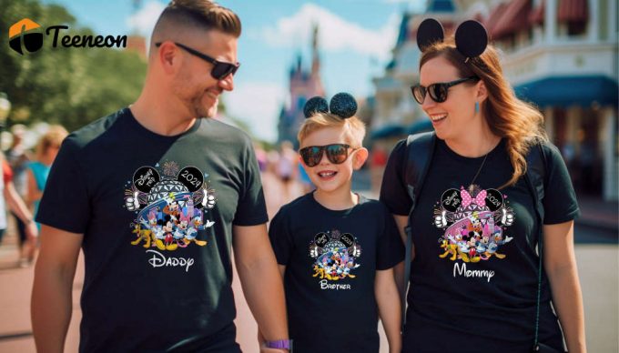 Custom Personalized Disney Trip Shirt Mickey &Amp;Amp; Friends Retro Vibes Tees - Perfect Family Vacation &Amp;Amp; Holiday Attire! 1