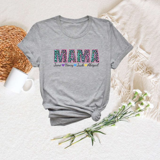 Custom Mom Shirt With Kids Names: Personalized &Amp; Stylish Shirt For Moms 2