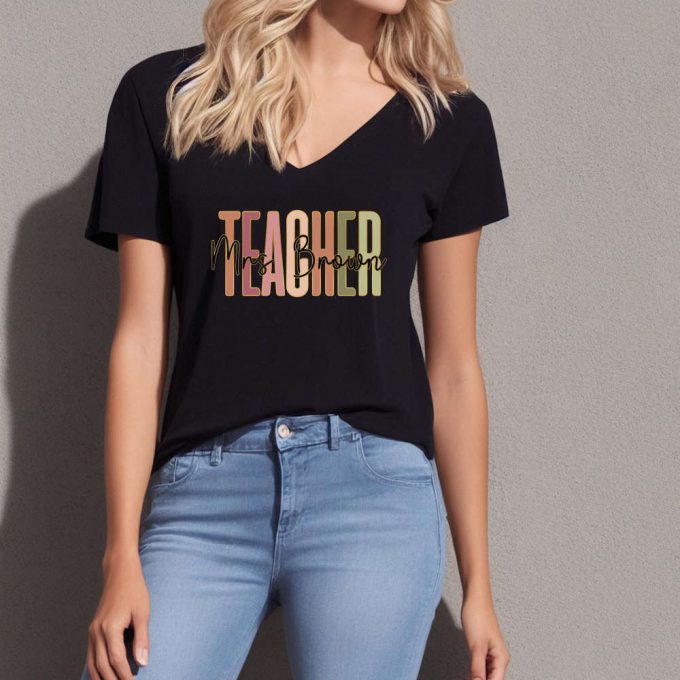 Get Personalized Teacher Shirt &Amp; Custom School Apparel Perfect Gift For Kindergarten Teachers Teacher Squad Shirt With Custom Name Shop Now! 2