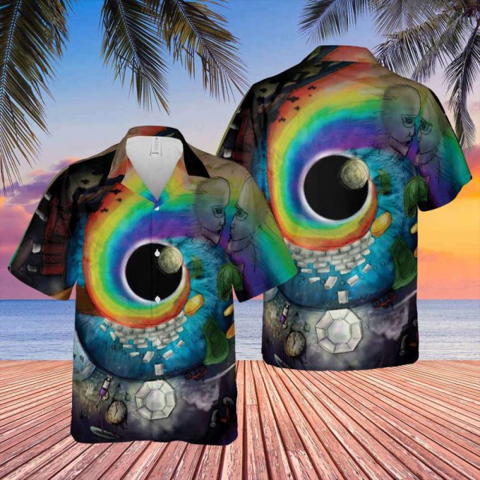Pink Floyd Album Collage Art Hawaiian Shirt Gift For Men Women 2