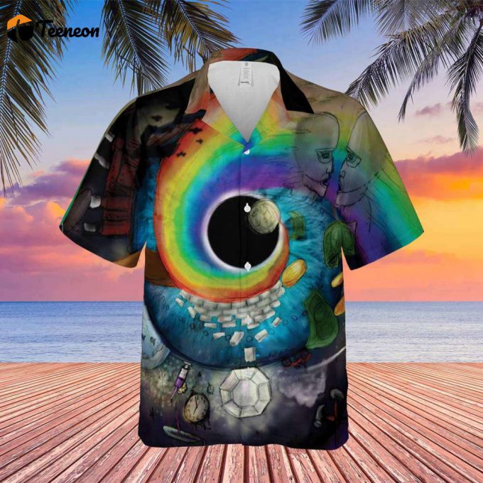 Pink Floyd Album Collage Art Hawaiian Shirt Gift For Men Women 1