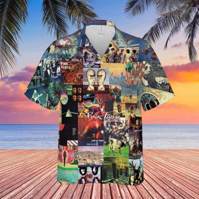Pink Floyd Albums Collage Hawaiian Shirt Gift For Men Women 2