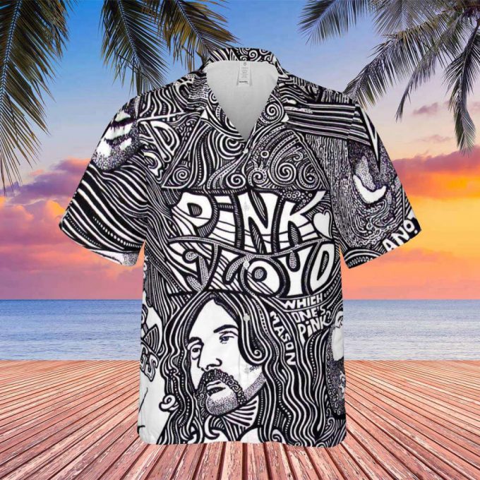 Pink Floyd Hand Draw Art Hawaiian Shirt Gift For Men Women 3