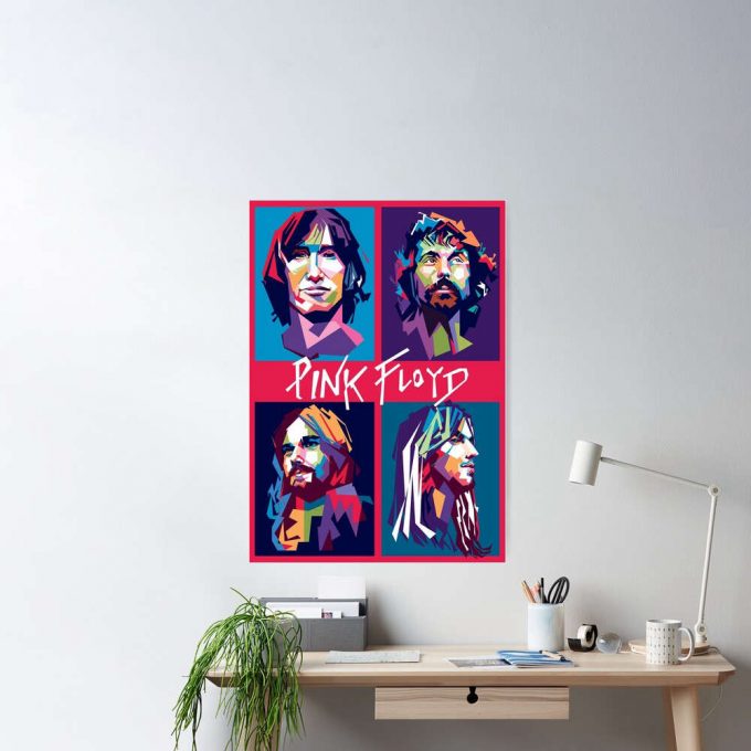 Stunning Pink Floyd Poster: Member Illustration - Immersive Artwork For Fans &Amp; Collectors 2
