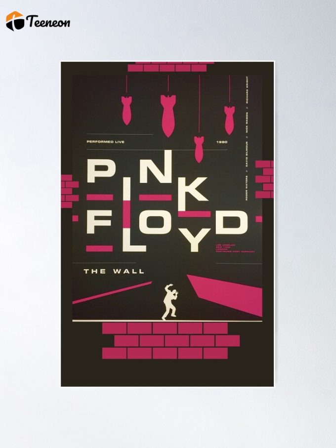 Pink Floyd Poster - The Wall 1980: Iconic Artwork Celebrating Pink Floyd S Legendary Album - Limited Edition Collectible 1