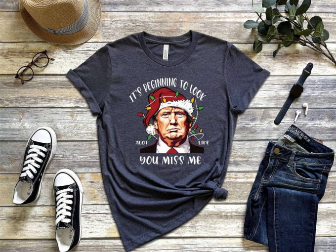 Political Christmas Shirt: Santa Trump Tee With Funny Sayings Xmas Party Apparel &Amp; Festive Christmas Lights 2