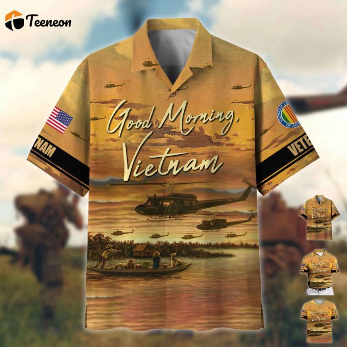 Premium Good Morning, Vietnam Polo And Hawaii Shirt For Men And Women 1