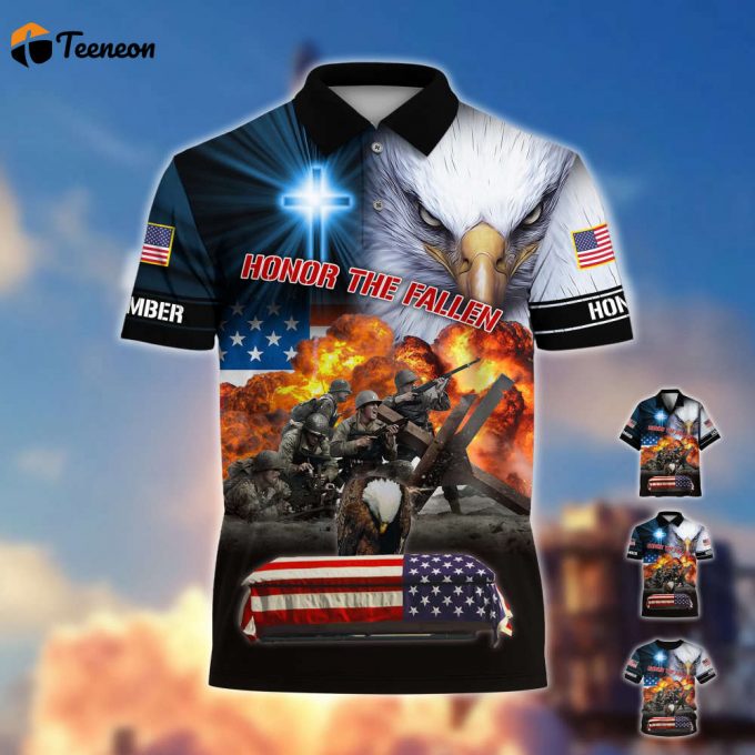 Premium Honor The Fallen Polo And Hawaii Shirt For Men And Women 1