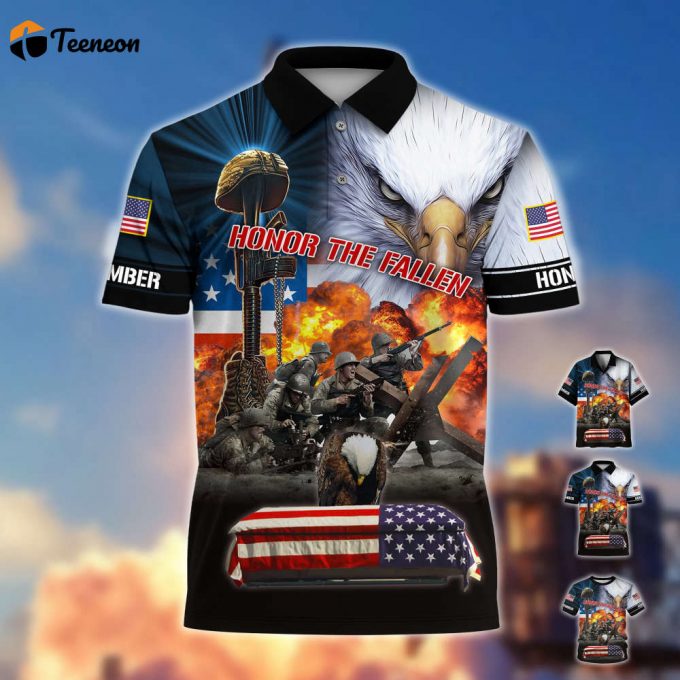 Premium Honor The Fallen Polo And Hawaii Shirt For Men And Women 1
