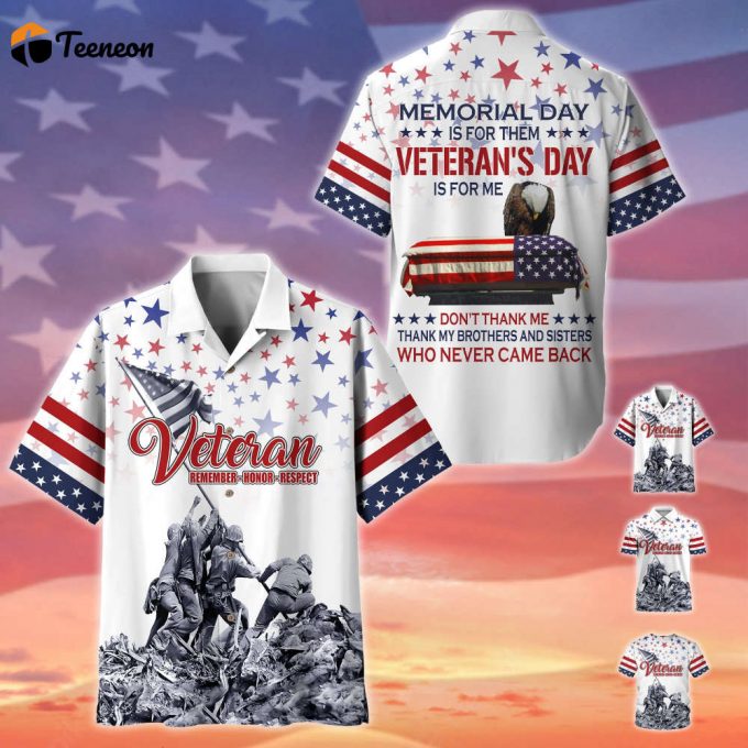 Premium Memorial Day Is For Them Veteran'S Day Is For Me Polo And Hawaii Shirt For Men And Women 1