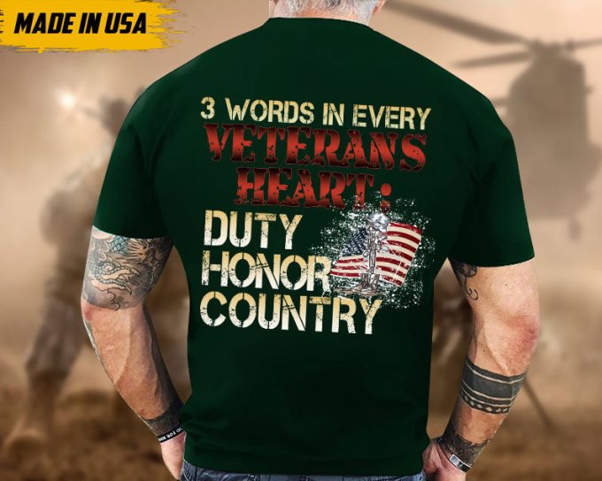 Proudly Served Veteran Shirt, Veteran Day, Gift For Veteran, Jesus Christ Shirt, 3 Words In Every Veterans Heart 6
