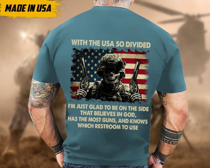 Proudly Served Veteran Shirt, Veteran Day, Gift For Veteran, Jesus Christ Shirt, I'M Just Glad To Be On The Side That Believes In God 5