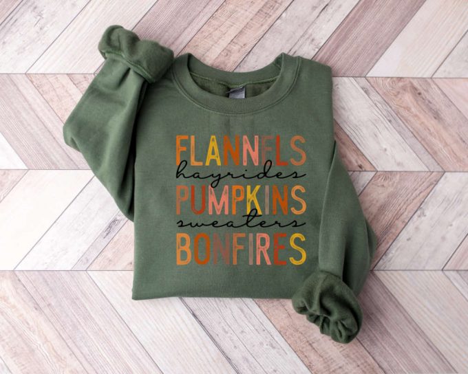 Pumpkin Fall Sweatshirt, Fall Sweater For Women, Halloween Sweater, Flannel Pumpkin Patch Fall Crewneck, Cute Autumn Sweater, Fall Sweater 2