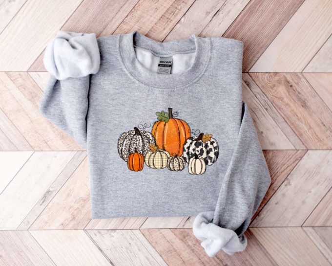 Pumpkin Sweatshirt, Fall Sweater For Women, Retro Thanksgiving Sweater, Vintage Pumpkin Patch Sweater, Fall Gift Sweater, Halloween Sweater 3