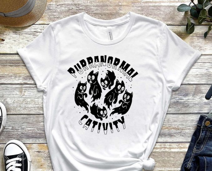 Purranarmal Cativity, Paranormal Activity, Cat Shirt, Spooky Cat Shirt, Ghost Shirt, Scary Shirt, Scary Kitty Shirt, Funny Cat Shirt 5
