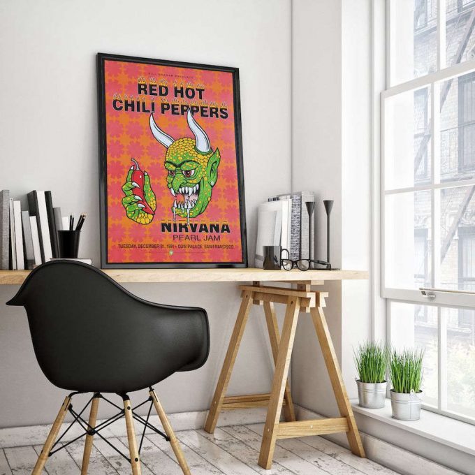Red Hot Chili Peppers, Nirvana, Pearl Jam Poster For Home Decor Gift 3