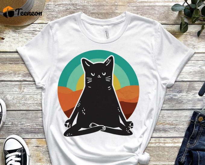 Relaxing Cat Shirt, Cool Cat Shirt, Cat Tee, Cats Never Dies Shirt, Cute Kitty Shirt Funny Cat Shirt, Kitten Shirt, Cat Lover Shirt 1