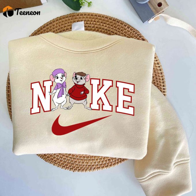 Rescuers Couple Disney Nike Embroidered Sweatshirt 1