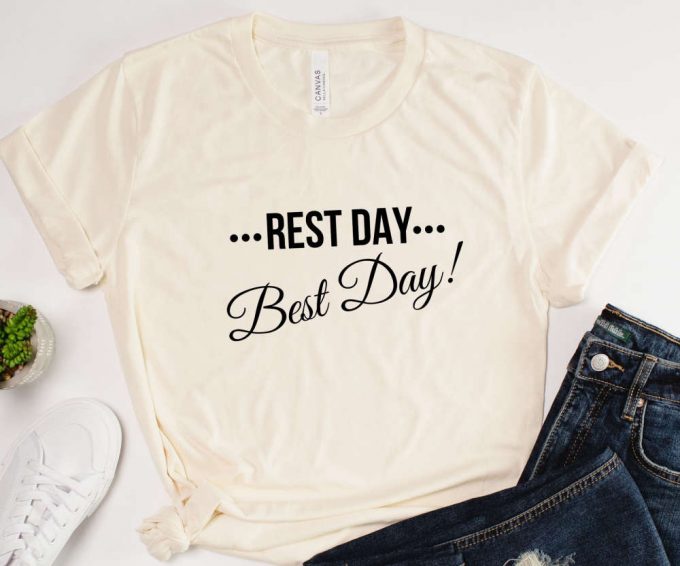 Rest Day Best Day Unisex Graphic Tshirt, Vacation Shirt For Her, Summer Trip Shirt For Him, Weekend Tee, Fun Retirement Gift, Retiree Gift 3