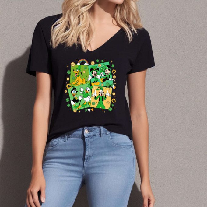 Retro Irish T-Shirt, Disneyworld Shirt, Lucky Shamrock Shirt, Retro Cartoon Shirt, Mickey And Friends, Pluto Shirt, St Patrick'S Day Shirt 2