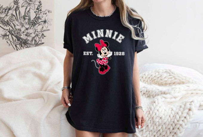 Retro Minnie T-Shirt, Disneyworld Shirt, Cartoon Shirt, Mickey And Minnie, Disney Tee, Comfort Colors, Gift For Her, Disney Mom Shirt 5