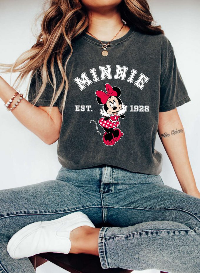 Retro Minnie T-Shirt, Disneyworld Shirt, Cartoon Shirt, Mickey And Minnie, Disney Tee, Comfort Colors, Gift For Her, Disney Mom Shirt 6