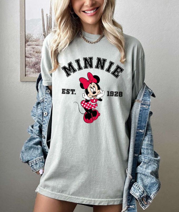 Retro Minnie T-Shirt, Disneyworld Shirt, Cartoon Shirt, Mickey And Minnie, Disney Tee, Comfort Colors, Gift For Her, Disney Mom Shirt 7