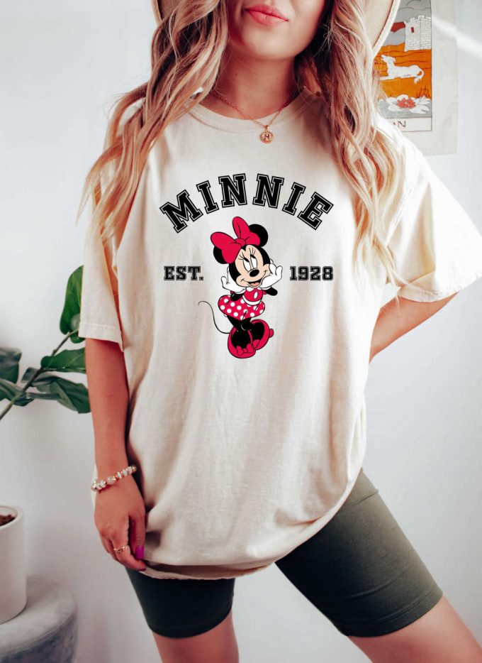 Retro Minnie T-Shirt, Disneyworld Shirt, Cartoon Shirt, Mickey And Minnie, Disney Tee, Comfort Colors, Gift For Her, Disney Mom Shirt 9